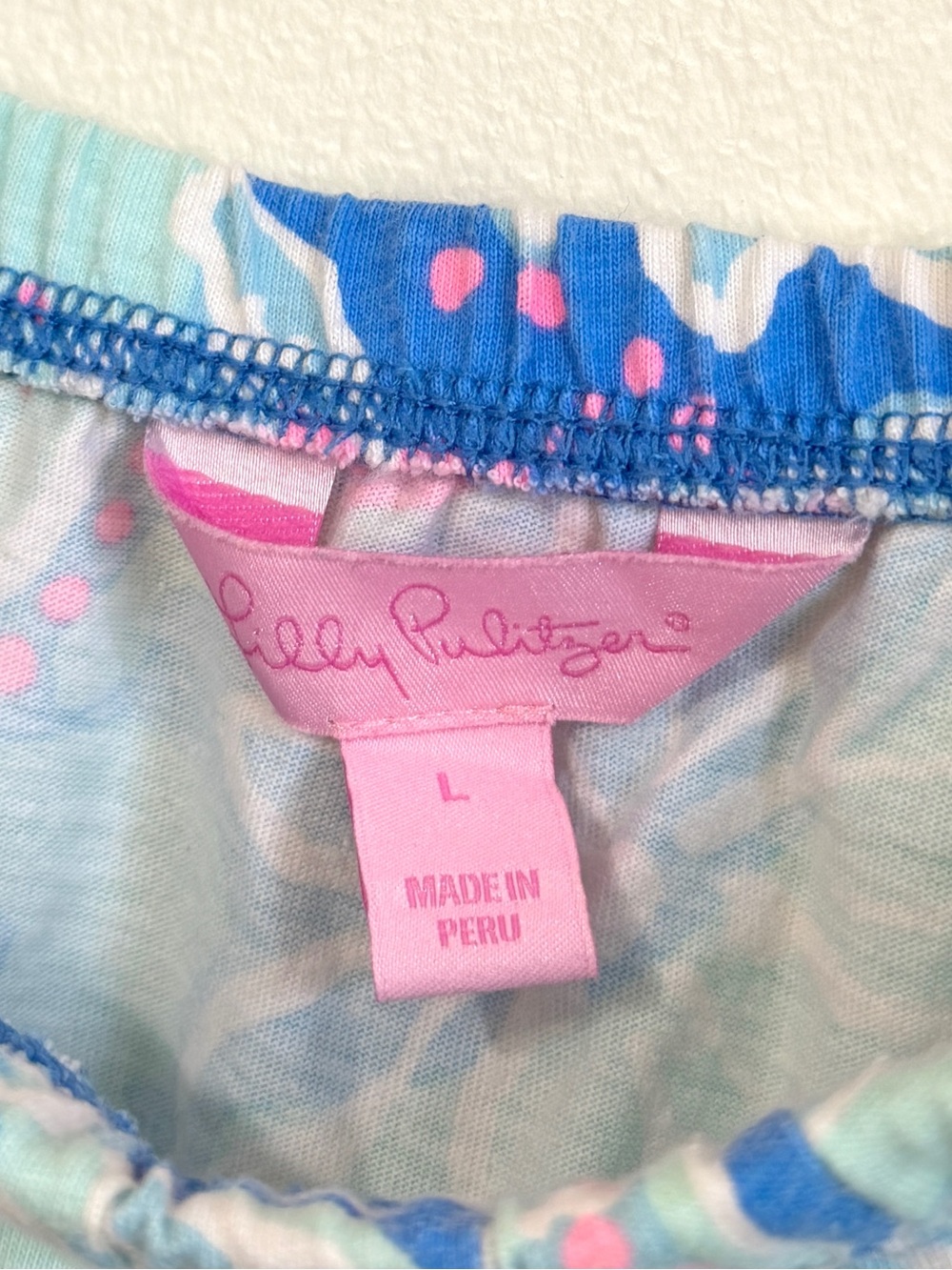Lily Pulitzer Floral Blue Windsor Dress Size Large Beach Tropical - Picture 2 of 6